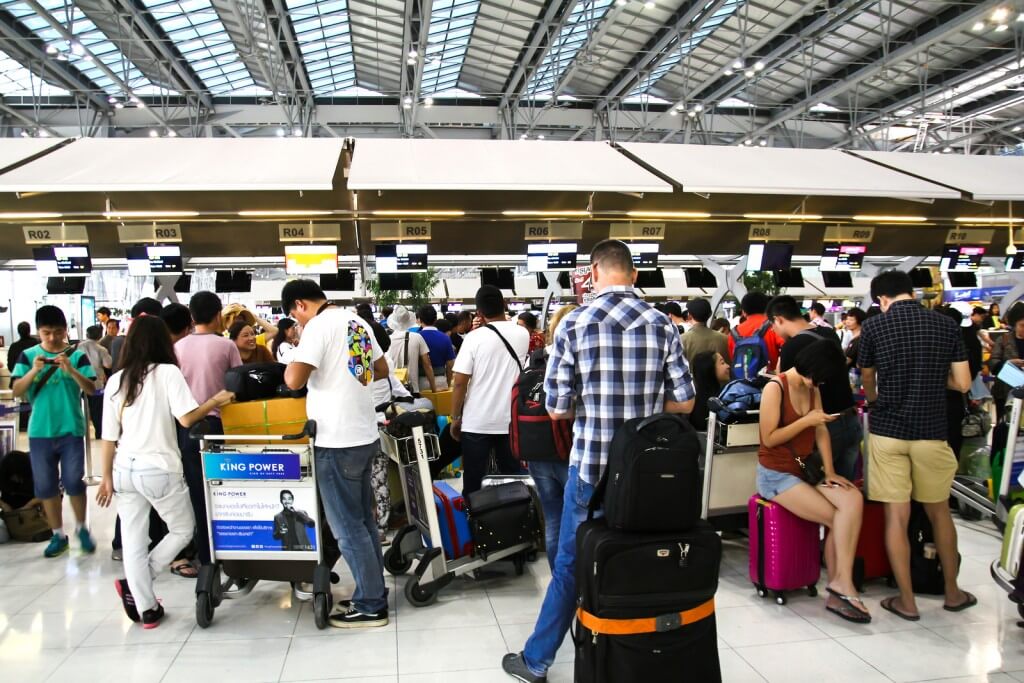 Suvarnabhumi Airport in Bangkok. 