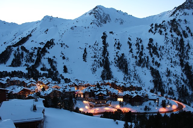 Luxury vacation rental overlooking alpine village